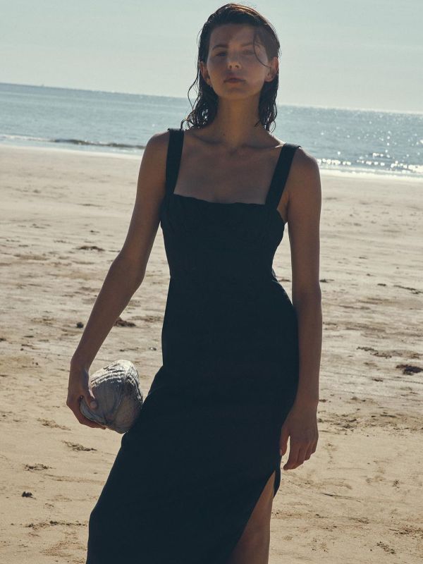 The Round Up: Black Midi Dresses